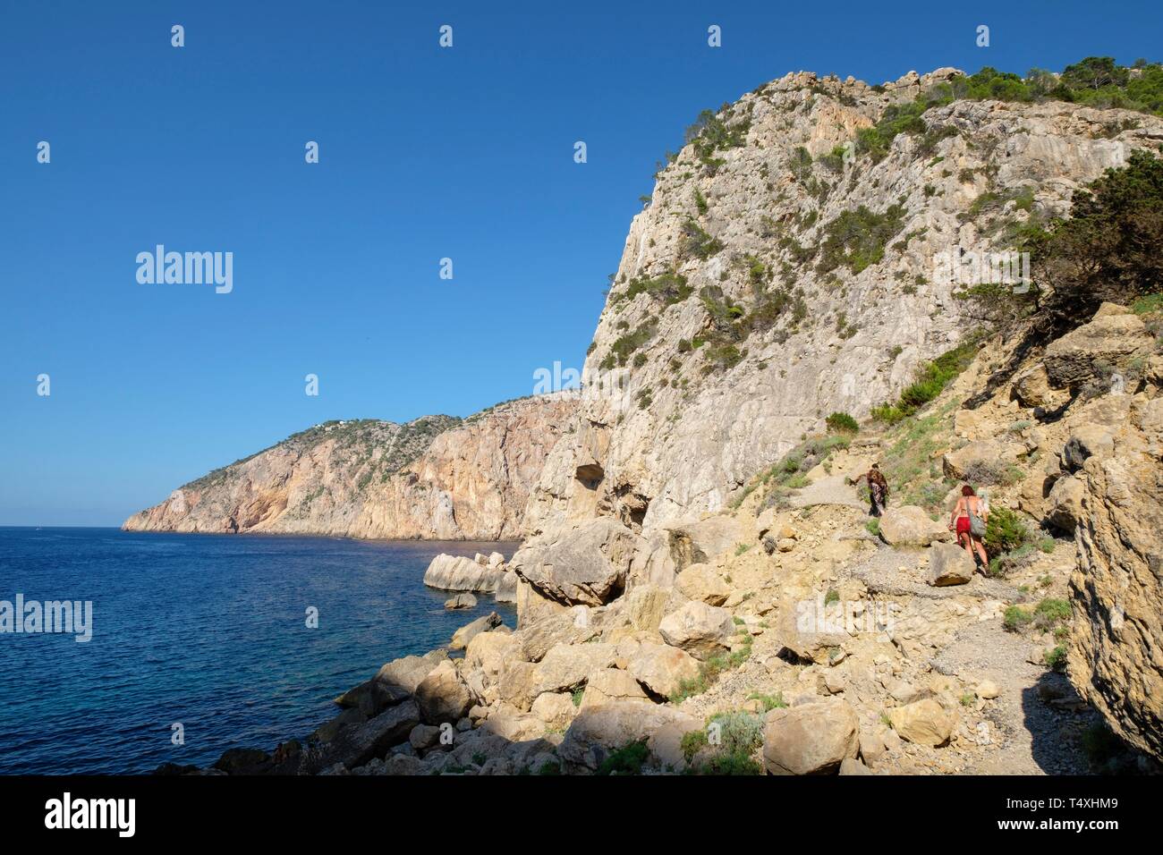 S`Aguila y punta de sa Creu, municipio de San Juan de Labritja, Ibiza, balearic islands, Spain. Stock Photo